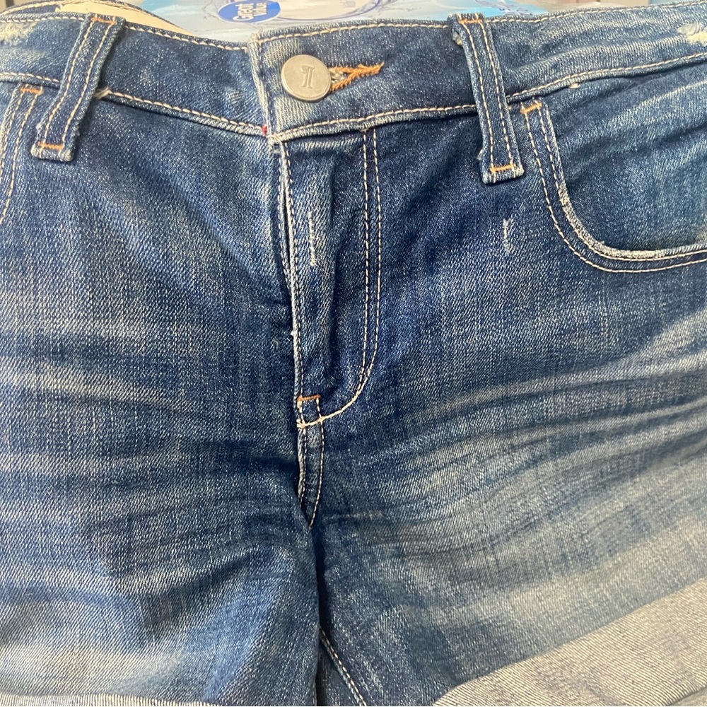 Pilcro Blue Washed Jean Shorts